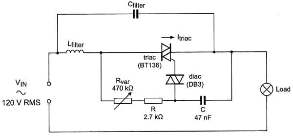 Triac dimmer circuit 